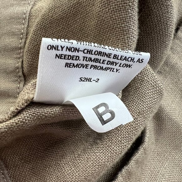New Eileen Fisher 100% Linen Wide Leg Straight Trousers Minimalist Coastal Pants - Picture 5 of 9